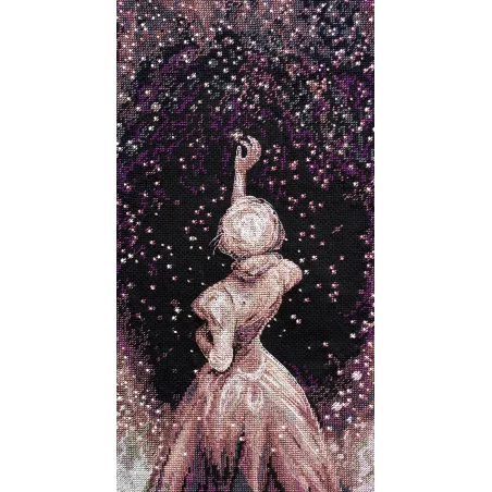 Набор для вышивания крестом Звезда желаний (Романтизм) 20x38 см AAH-158