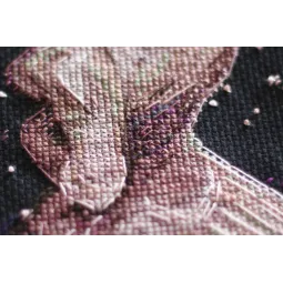 Kit de point de croix étoile souhait (Romantisme) 20x38 cm AAH-158