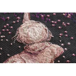 Kit de point de croix étoile souhait (Romantisme) 20x38 cm AAH-158