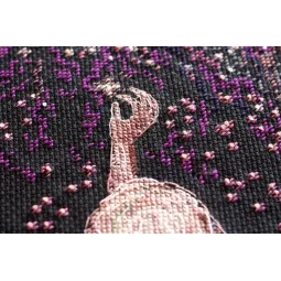 Kreuzstich-Set Wunschstern (Romantik) 20x38 cm AAH-158