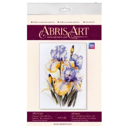 Kit de point de croix Iris (Fleurs) 21x30 cm AAH-142