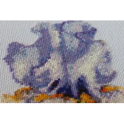 Kit de point de croix Iris (Fleurs) 21x30 cm AAH-142