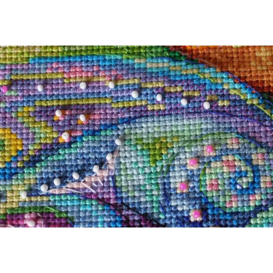Kit de point de croix Premier lever du soleil (Scènes Déco) 24x24 cm AAH-134