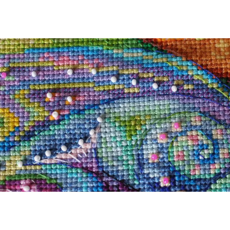 Kit de point de croix Premier lever du soleil (Scènes Déco) 24x24 cm AAH-134