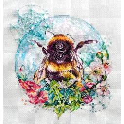 Cross-stitch kit Caramel spider web 19x22 cm AAH-085