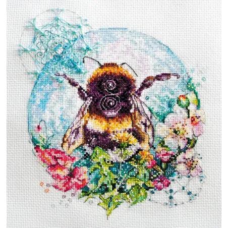 Cross-stitch kit Caramel spider web 19x22 cm AAH-085
