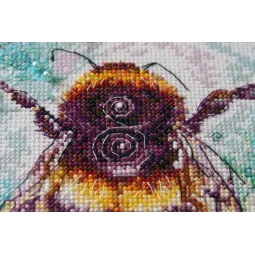 Kit de point de croix Toile d'araignée Caramel 19x22 cm AAH-085