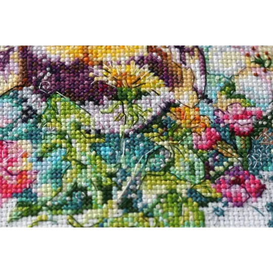 Набор для вышивания крестиком Карамельная паутина 19x22 см AAH-085