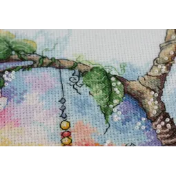 Cross-stitch kit Sunny paradise 25x25 cm AAH-074