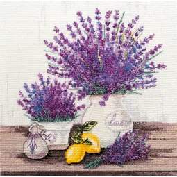 Kit de point de croix Arôme de Provence 32x32 cm AAH-064