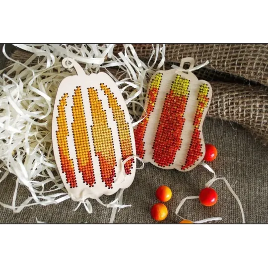 Broderie vierge "Citrouilles" OR-294 Broderie vierge "Citrouilles" OR-294