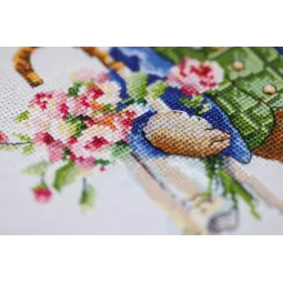 Cross stitch kit "Fashionable drake" 18.6x26.8 cm S/VK084