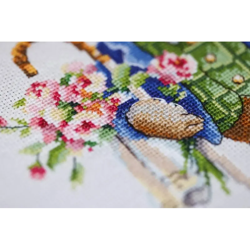 Набор для вышивания крестиком "Модный селезень" 18.6x26.8 cm S/VK084