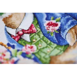 Cross stitch kit "Fashionable drake" 18.6x26.8 cm S/VK084