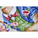 Cross stitch kit "Fashionable drake" 18.6x26.8 cm S/VK084