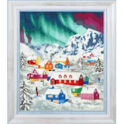 Kit de point de croix Le village du Nord S/LP074