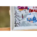 Cross stitch kit "The Northern village" 32x38.5 cm S/LP074