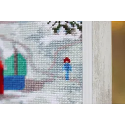 Cross stitch kit "The Northern village" 32x38.5 cm S/LP074