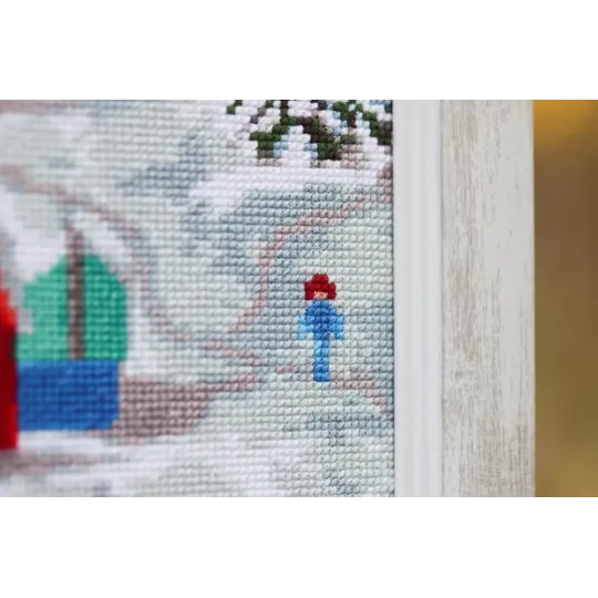 Cross stitch kit "The Northern village" 32x38.5 cm S/LP074