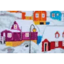 Cross stitch kit "The Northern village" 32x38.5 cm S/LP074