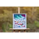 Cross stitch kit "The Northern village" 32x38.5 cm S/LP074