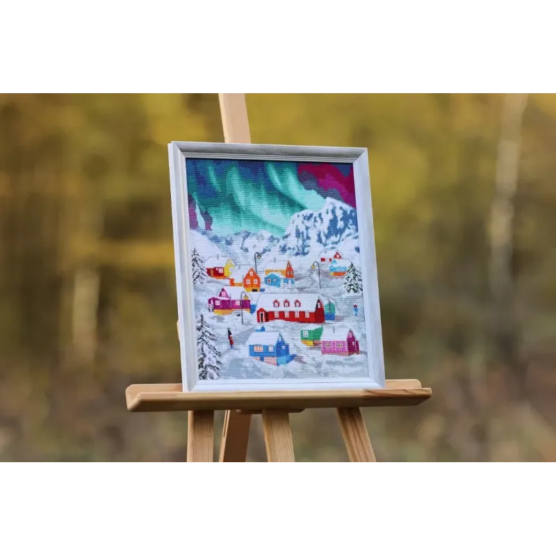 Kreuzstich-Set "Das Norddorf" 32x38,5 cm S/LP074