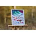 Cross stitch kit "The Northern village" 32x38.5 cm S/LP074