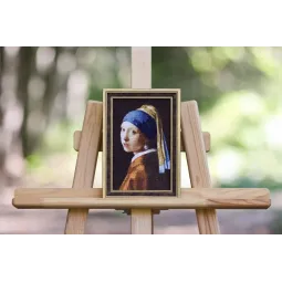 Kit de point de croix Jeune fille à la perle S/KR003