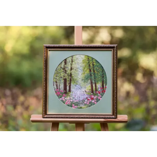 Cross stitch kit "gorgeous september" 31.7x31.7 cm S/VM044