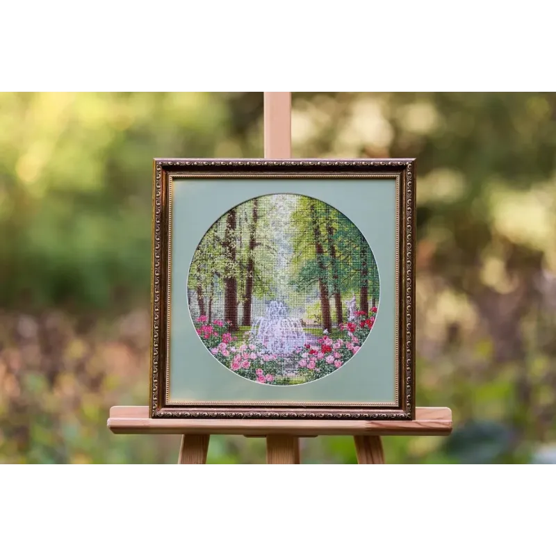 Cross stitch kit "gorgeous september" 31.7x31.7 cm S/VM044