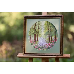 Cross stitch kit "gorgeous september" 31.7x31.7 cm S/VM044