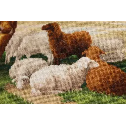 Kreuzstich-Set "Hirsch unter den Bäumen" 40x60 cm S/MK112