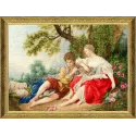 Набор для вышивания крестиком "Пастух, играющий на флейте пастушке" 59x41.5 cm S/MK111