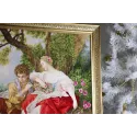 Cross stitch kit "The shepherd playing the flute to the shepherdess" 59x41.5 cm S/MK111