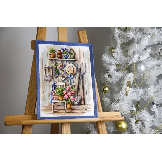 Набор для вышивания крестиком "Деревенский уголок" 25x34 см S/MD021