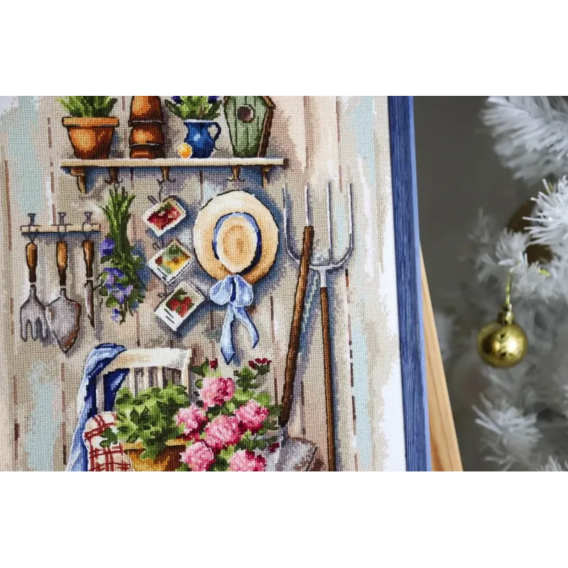 Набор для вышивания крестиком "Деревенский уголок" 25x34 см S/MD021