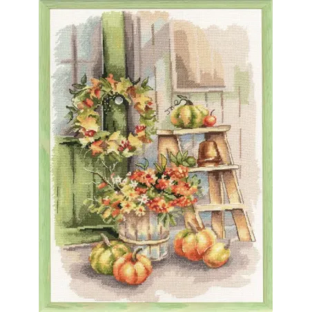 Kreuzstich-Set "An der Veranda" 24x33 cm S/MD020
