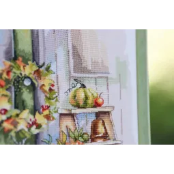 Cross stitch kit "At the porch" 24x33 cm S/MD020