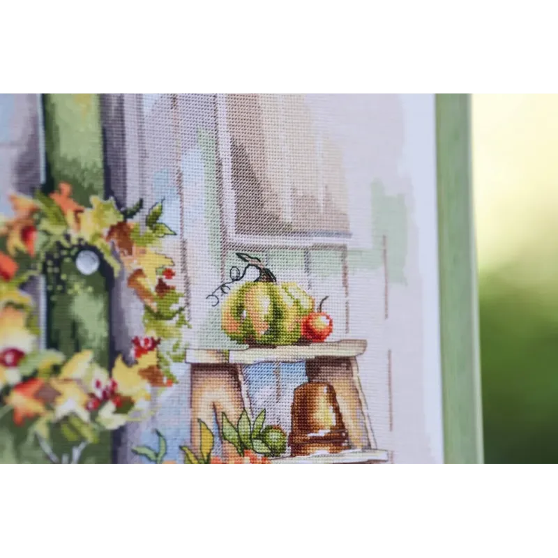 Cross stitch kit "At the porch" 24x33 cm S/MD020