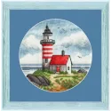 Kit de point de croix Phare sur le cap S/M022