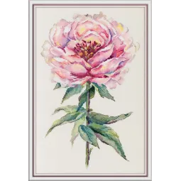 Kit de point de croix PANNA "Pivoine" 25,5 x 38,5 cm PC-7468