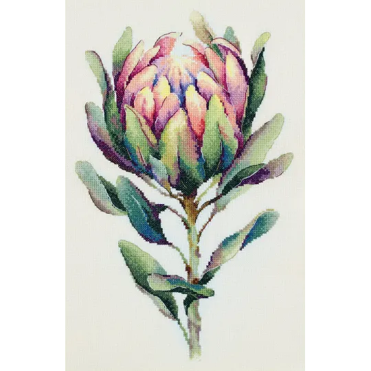 Kit de point de croix PANNA "Protea" 24,5 x 38 cm PC-7443