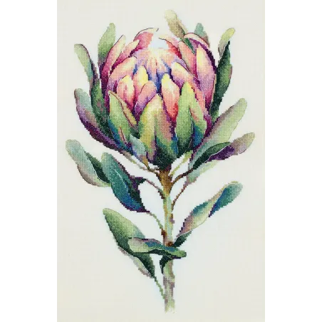 Kit de point de croix PANNA "Protea" 24,5 x 38 cm PC-7443