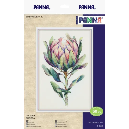 Набор для вышивания крестом PANNA "Protea" 24.5 x 38 cm PC-7443