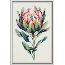 Kryželiu siuvinėjimo rinkinys PANNA "Protea" 24.5 x 38 cm PC-7443