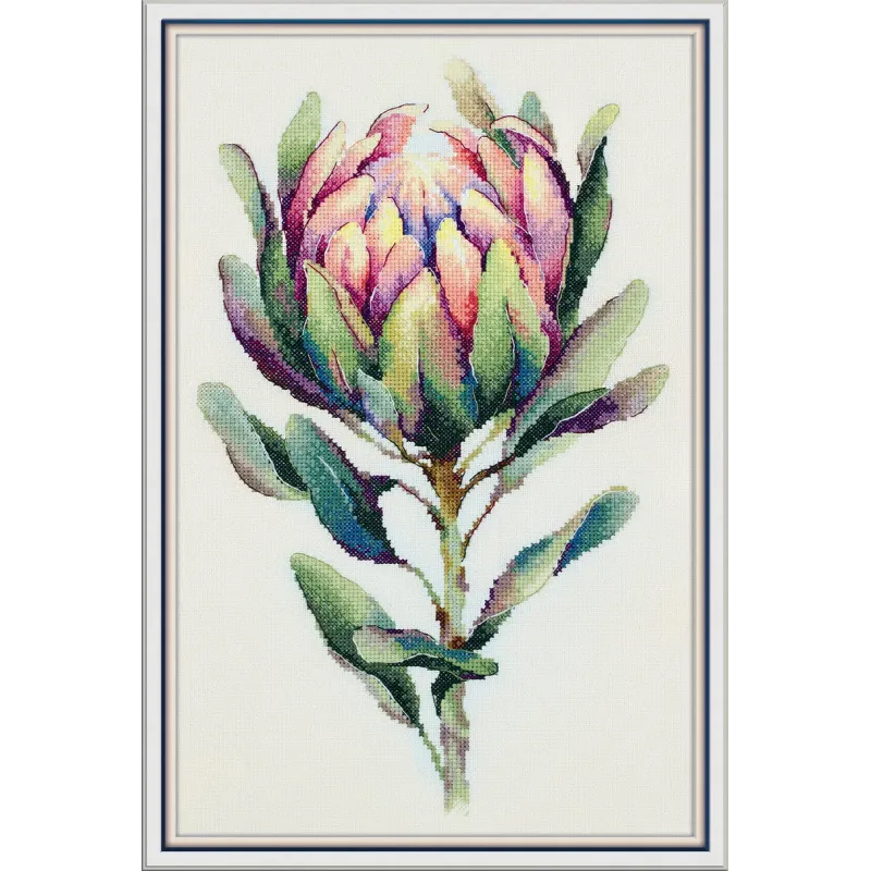 Kit de point de croix PANNA "Protea" 24,5 x 38 cm PC-7443
