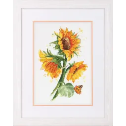 Kit de point de croix PANNA "Tournesols lumineux" 24 x 34,5 cm PC-7136