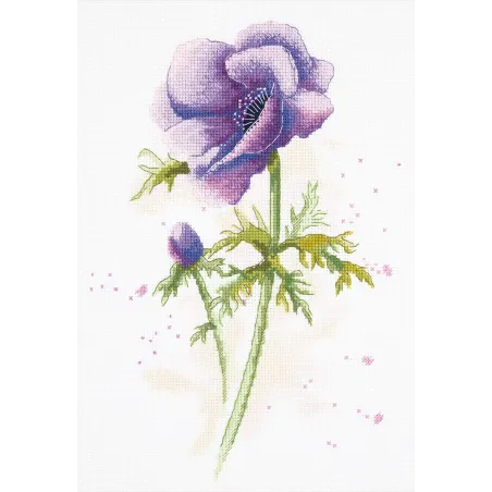 Kit de point de croix PANNA "Anémone" 20 x 29 cm PC-1966