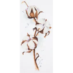 Kryželiu siuvinėjimo rinkinys PANNA "Cotton" 15 x 30 cm PC-1866