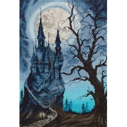 Набор для вышивания крестом PANNA «Мрачный замок» 23 x 33 см PZU-7323